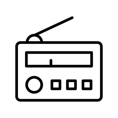 Kolayca değiştirebilen ya da düzenleyebilen izole edilmiş vektör simgesi ses yayını