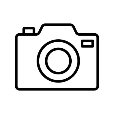 Antik kamera izole edilmiş vektör simgesi kolayca değiştirilebilir ya da düzenlenebilir