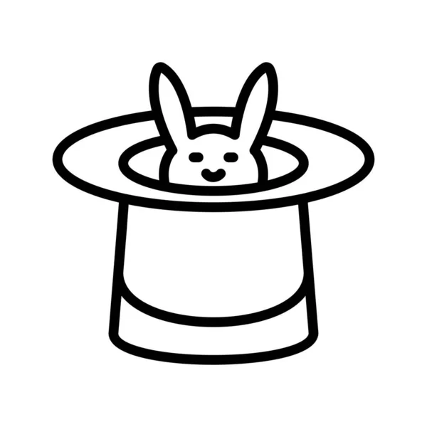 兔子隔离向量图标 可以很容易地修改或编辑 — 图库矢量图片
