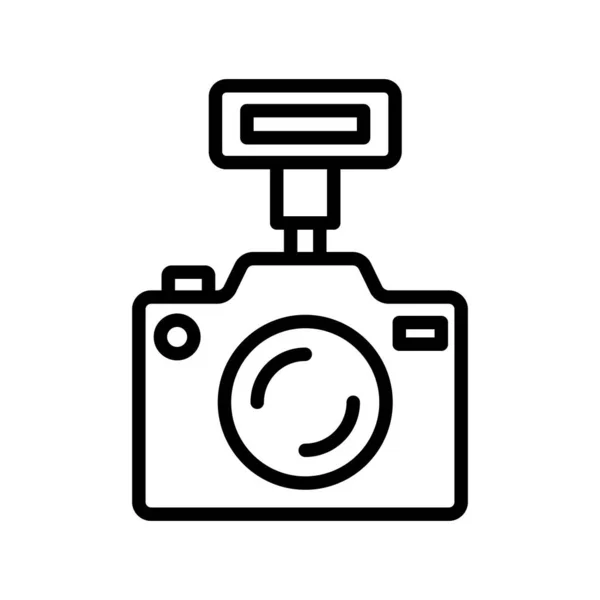 Câmera Pisca Ícone Vetor Isolado Que Pode Facilmente Modificar Editar —  Vetores de Stock