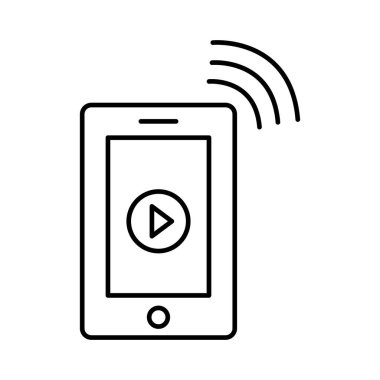 Çevrimiçi müzik izole edilmiş vektör simgesi kolayca düzenleyebilir ya da değiştirebilir