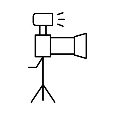 Kamera tekelleri kolayca düzenleyebilen ve düzenleyebilen izole edilmiş Vektör simgesi