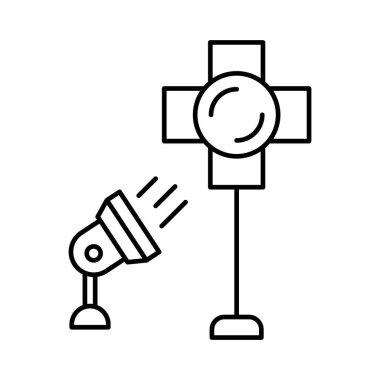 Aydınlatma izole edilmiş vektör simgesi kolayca düzenleyebilir ya da değiştirebilir