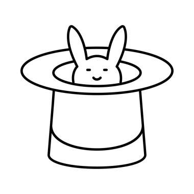 Kolayca değiştirebilen veya düzenleyebilen Tavşan İzole Vektör simgesi