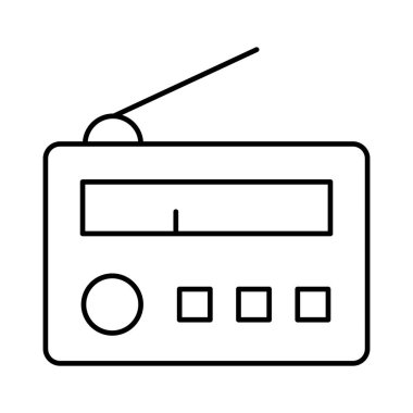Kolayca değiştirebilen ya da düzenleyebilen izole edilmiş vektör simgesi ses yayını