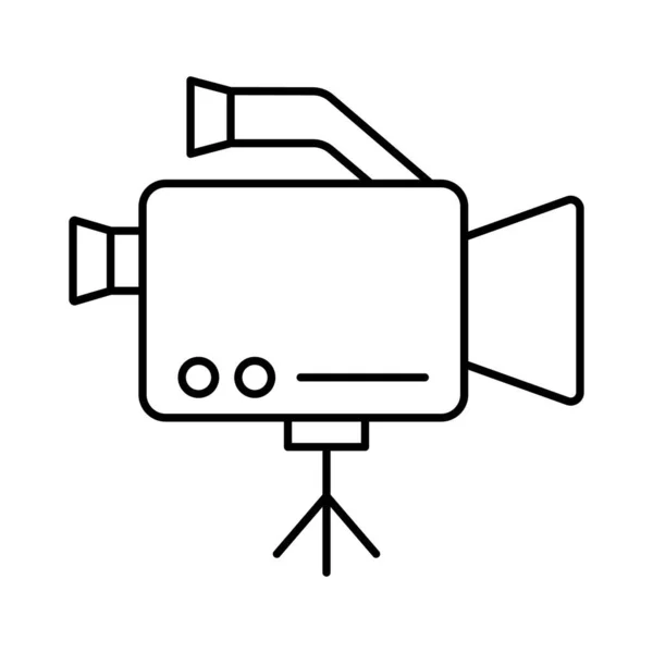 Journalistic Camera Isolated Vector Icon Which Can Easily Modify Edit — Stock Vector