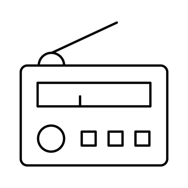 Изолированный Векторный Значок Аудио Вещания Который Легко Изменять Редактировать — стоковый вектор