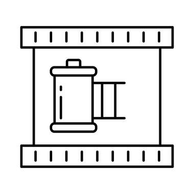 Kolayca değiştirebilen ya da düzenleyebilen Sinema İzole Vektör simgesi