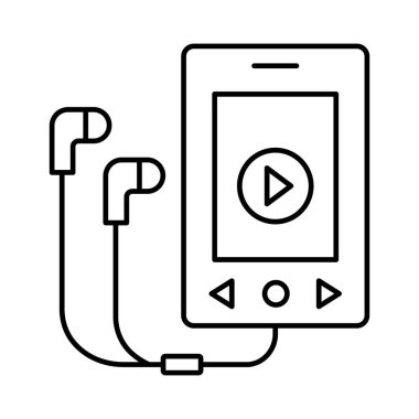 Walkman izole edilmiş Vektör simgesi kolayca düzenleyebilir ya da değiştirebilir