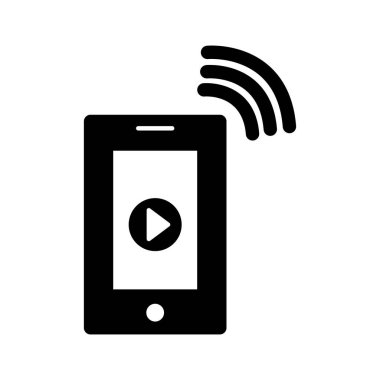 Çevrimiçi müzik izole edilmiş vektör simgesi kolayca düzenleyebilir ya da değiştirebilir