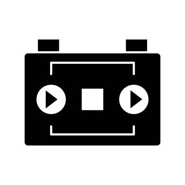 Kolayca değiştirebilen ya da düzenleyebilen izole edilmiş vektör simgesi ses kaydı