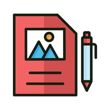 Kolayca değiştirebilen veya düzenleyebilen izole edilmiş vektör simgesi