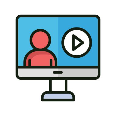 Kolayca değiştirilebilen veya düzenlenebilen ünlü vektör simgesi