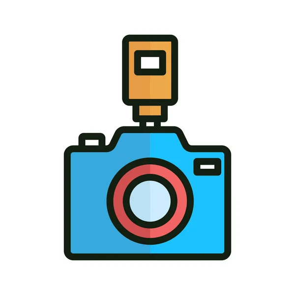 Camera Isolated Vector Icon Which Can Easily Modify Edit — Stock Vector