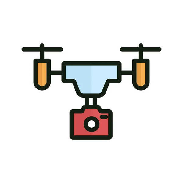 360 Drone Isolated Vector Icon Which Can Easily Modify Edit — Stock Vector
