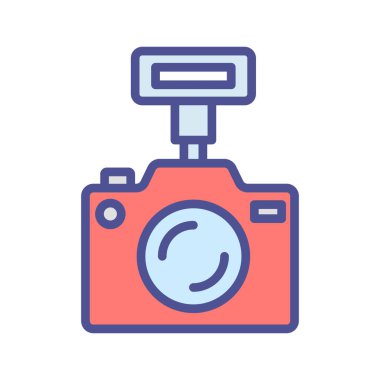 Kamera flaşları izole edilmiş vektör simgesi kolayca düzenleyebilir ya da değiştirebilir