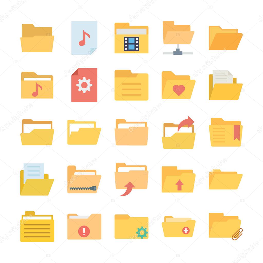 Folder Icon set every sing icon can easily modify or edit