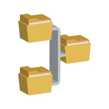 Paylaşılan dizin Renk Vektörü Simgesi Kolayca değiştirilebilir veya düzenlenebilir