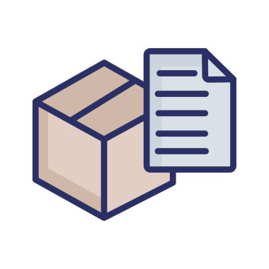 Kargo ayrıntısı izole edilmiş Vektör simgesi kolayca düzenlenebilir ya da değiştirilebilir