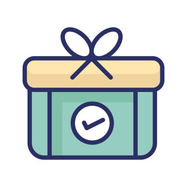 Teslimat kutusu izole edilmiş Vektör simgesi kolayca düzenlenebilir ya da değiştirilebilir