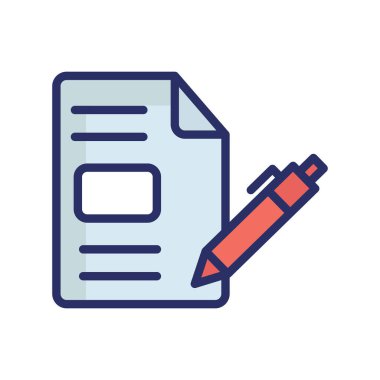 Kolayca düzenleyebilen ya da düzenleyebilen izole edilmiş vektör simgesi