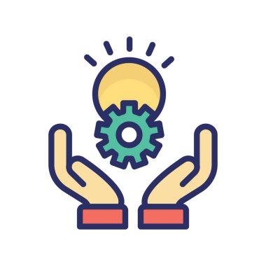 Kolayca değiştirebilen ya da düzenleyebilen izole edilmiş vektör simgesi