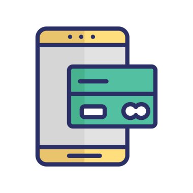 Bankacılık uygulaması izole edilmiş Vektör simgesi kolayca düzenleyebilir ya da değiştirebilir