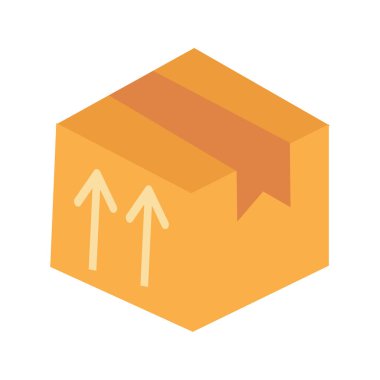 Taşıma kutusu izole edilmiş Vektör simgesi kolayca düzenlenebilir ya da değiştirilebilir