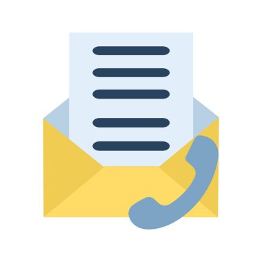 Kolayca değiştirebilen ya da düzenleyebilen izole edilmiş iletişim vektörü simgesi