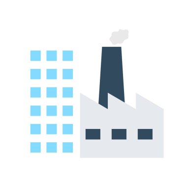 Kolayca değiştirebilen ya da düzenleyebilen Fabrika İzole Vektör simgesi