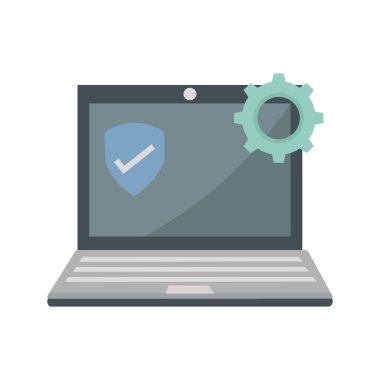 Bilgisayar mühendisliği izole edilmiş vektör simgesi kolayca değiştirilebilir ya da düzenlenebilir