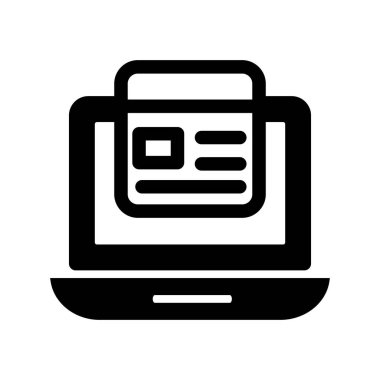 Çevrimiçi belgeler izole edilmiş Vektör simgesi kolayca düzenlenebilir ya da değiştirilebilir