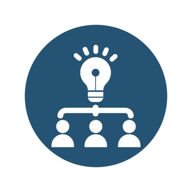 Parlak takım vektör simgesini izole etti. Bu simge kolayca değiştirilebilir veya düzenlenebilir