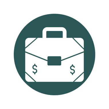 Kolayca düzenleyebilen ve düzenleyebilen Evrak Çantası İzole Vektör simgesi