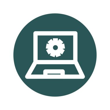  Bilgisayar mühendisliği izole edilmiş vektör simgesi kolayca değiştirilebilir ya da düzenlenebilir