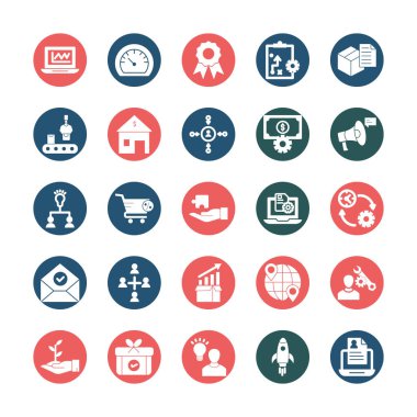 Proje Yönetimi Vektör simgeleri her bir simgeyi kolaylıkla düzenleyebilir ya da düzenleyebilir