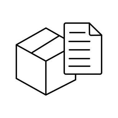 Kargo ayrıntısı izole edilmiş Vektör simgesi kolayca düzenlenebilir ya da değiştirilebilir