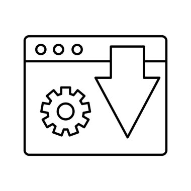 Web teknisyeni izole edilmiş vektör simgesi kolayca düzenleyebilir ya da değiştirebilir