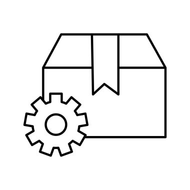 Paketler Ayarları Kolayca düzenleyebilen ve düzenleyebilen izole edilmiş Vektör simgesi
