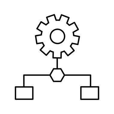 İş sistemi izole edilmiş Vektör simgesi kolayca düzenleyebilir ya da değiştirebilir