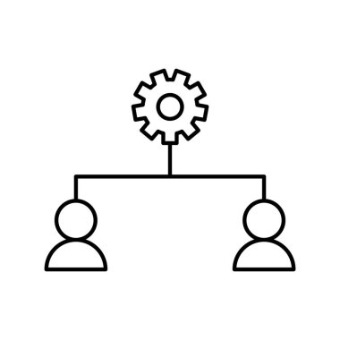 Sistem hiyerarşisi izole edilmiş Vektör simgesi kolayca düzenleyebilir ya da düzenleyebilir