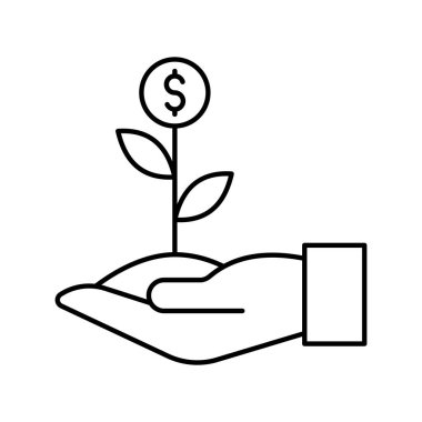 İş büyümesi kolayca düzenleyebilen ve düzenleyebilen izole edilmiş Vektör simgesi