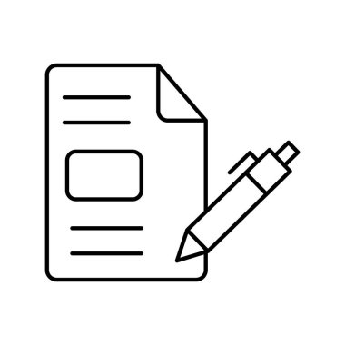 Kolayca düzenleyebilen ya da düzenleyebilen izole edilmiş vektör simgesi