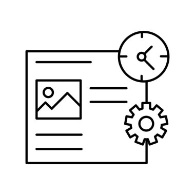 Bilgisayar mühendisliği izole edilmiş vektör simgesi kolayca değiştirilebilir ya da düzenlenebilir