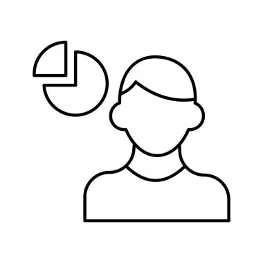 Analist karakter izole edilmiş Vektör simgesi kolayca değiştirilebilir veya düzenlenebilir