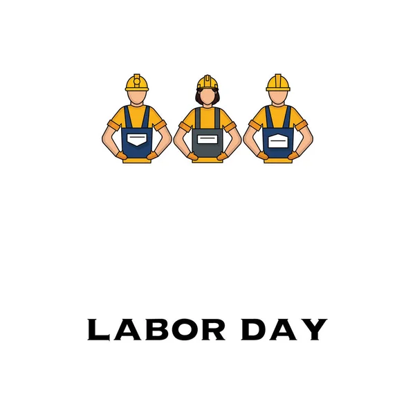 Labor Day Isolated Vector Icon Which Can Easily Modify Edit — Stock Vector