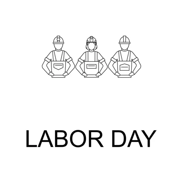 Labor Day Isolated Vector Icon Which Can Easily Modify Edit — Stock Vector