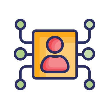 Dijital reklam izole edilmiş vektör simgesi kolayca değiştirilebilir veya düzenlenebilir