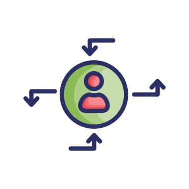 Dijital pazarlama izole edilmiş vektör simgesi ki bu simge kolaylıkla değiştirilebilir veya düzenlenebilir