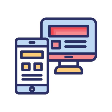 İçerik geliştirme izole edilmiş vektör simgesi kolayca düzenlenebilir ya da düzenlenebilir